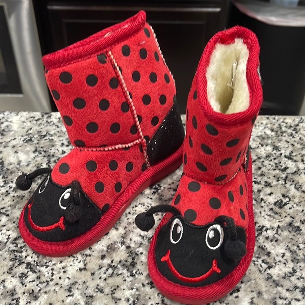 Lady bug boots
